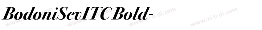 BodoniSevITC Bold字体转换